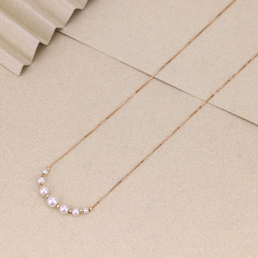 Pearloria Curve Chain 18KT