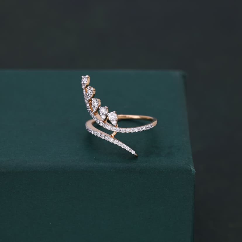 Virelix Real Diamond Ring 14KT