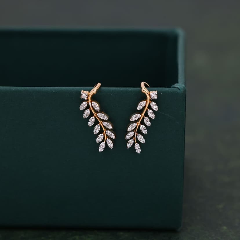Ferynox Real Diamond Earrings 14KT