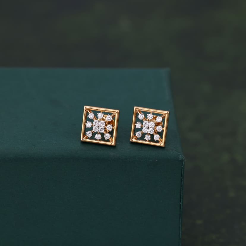 Zorvian Real Diamond Earrings 14KT