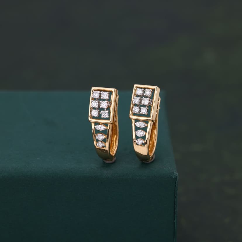 Draxion Real Diamond Earrings 14KT