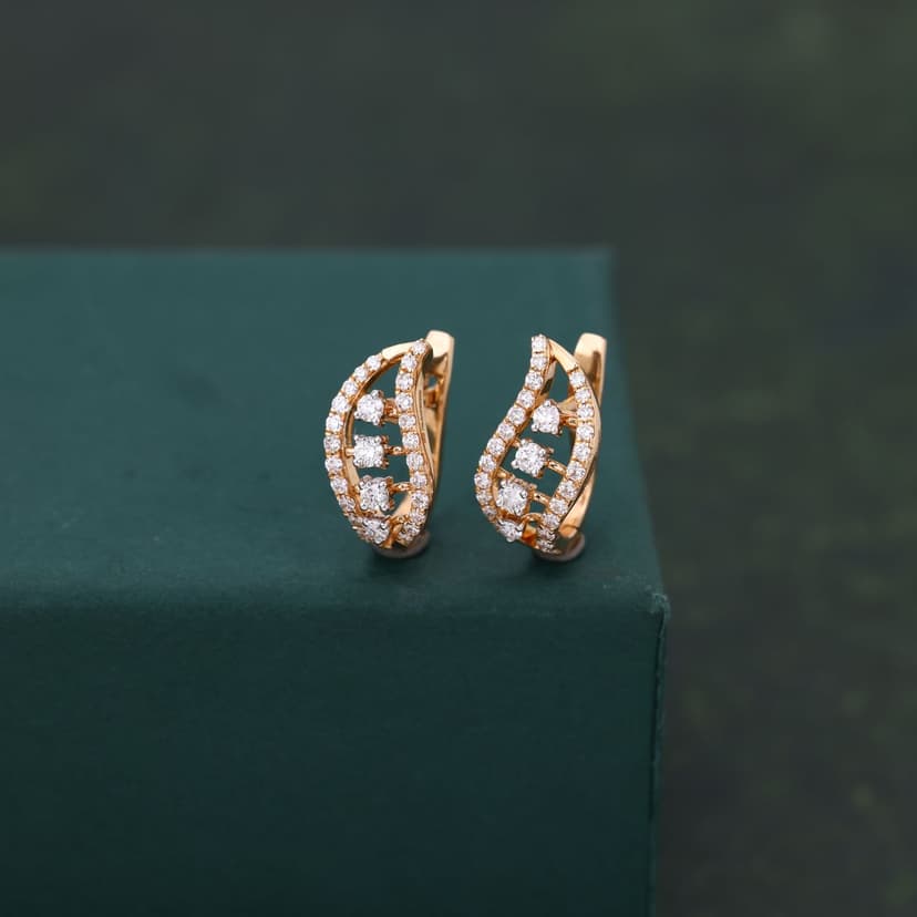 Veltrix Real Diamond Earrings 14KT