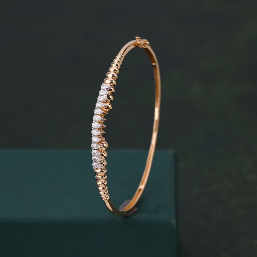 Serelune Real Diamond Kada 14KT