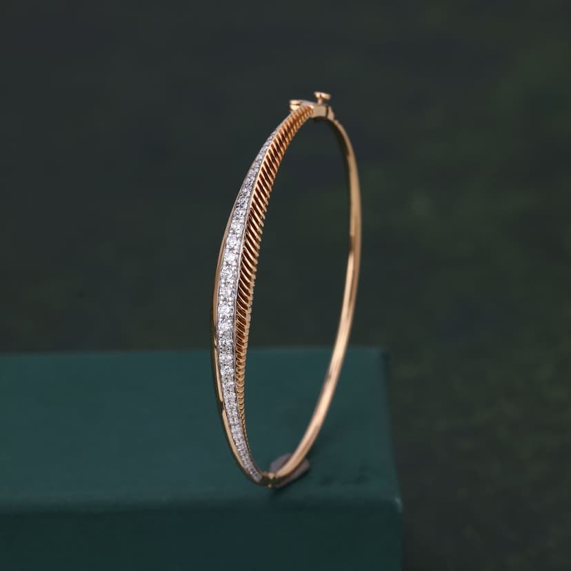 Roventis Real Diamond Kada 14KT