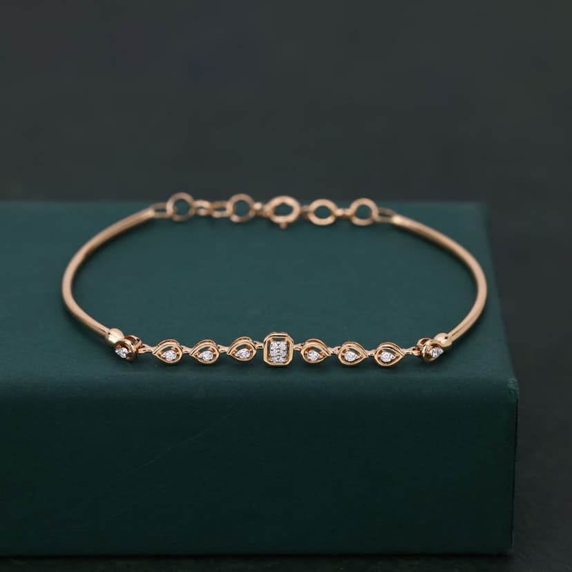 Liorith Real Diamond Loose Kada 14KT