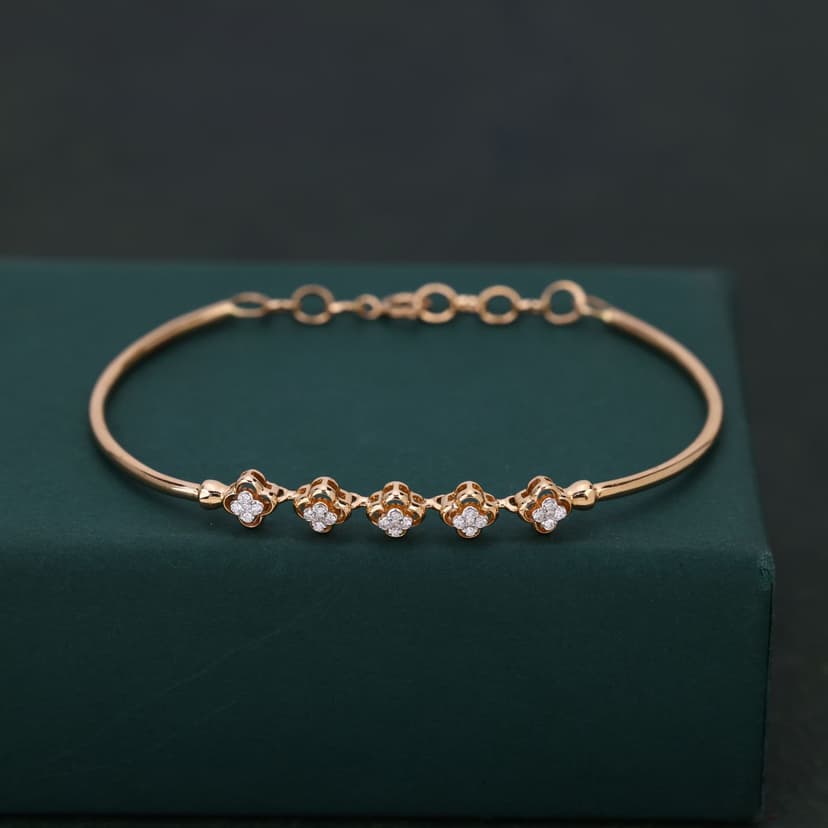 Florvique Real Diamond Loose Kada 14KT