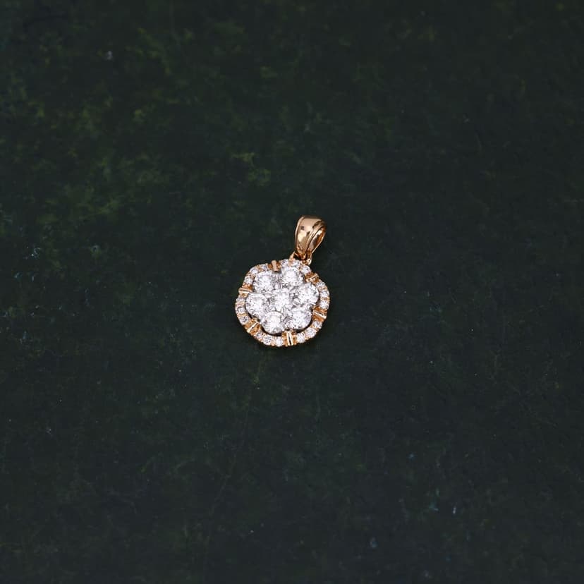 Elorina Real Diamond Pendant 14KT
