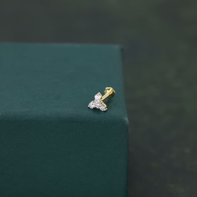 Veloura Real Diamond Nose Pin 14KT