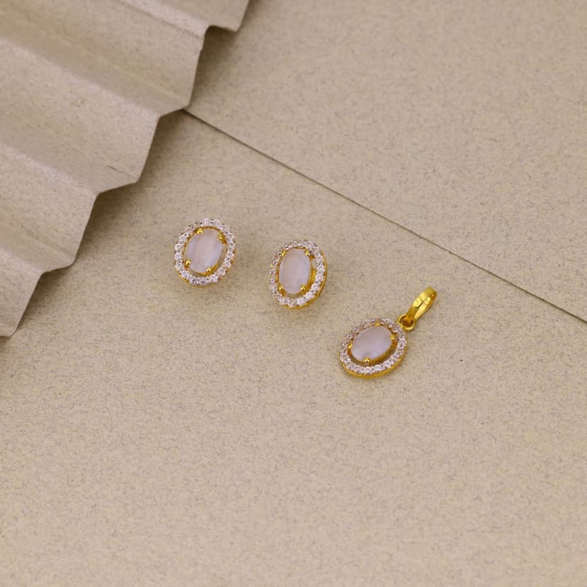 Elarose Pendant Set 18KT