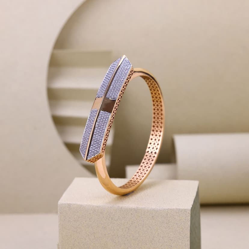 Xyvron Architectural Kada 18KT