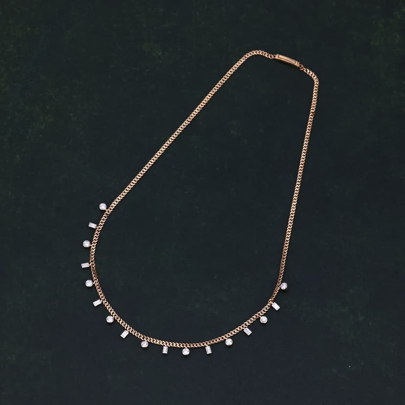 Aurivex Real Diamond Chain 14KT