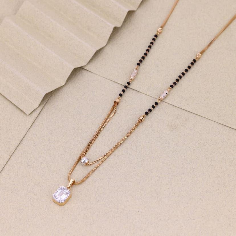 Cadrisse Cushion Link Mangalsutra 18KT