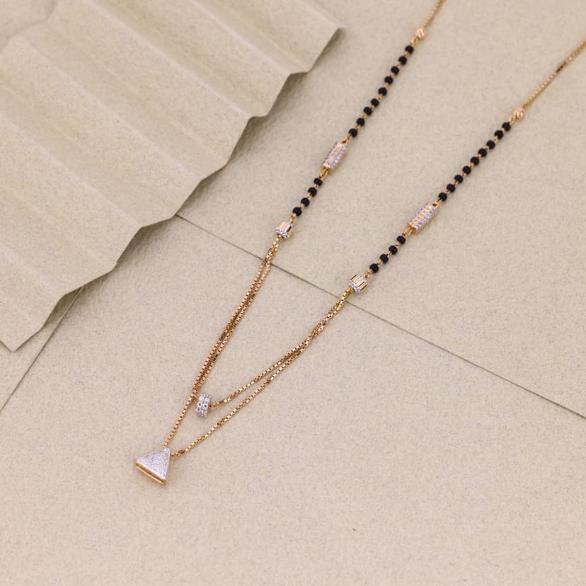 Trezelle Link Drop Mangalsutra 18KT
