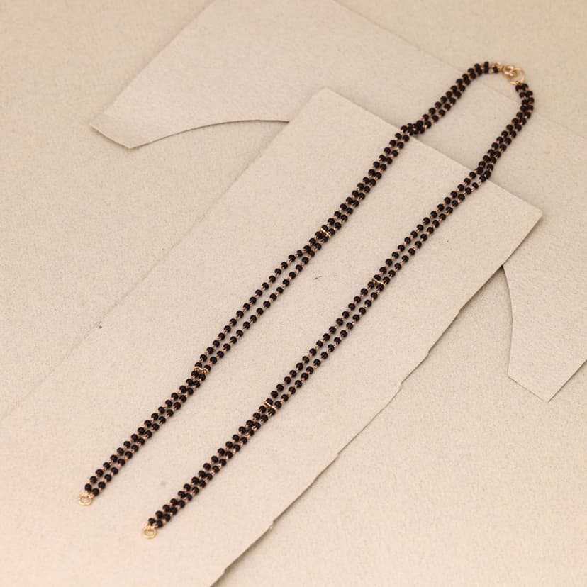 Merivra Double Bead Kidiya Ser 18KT