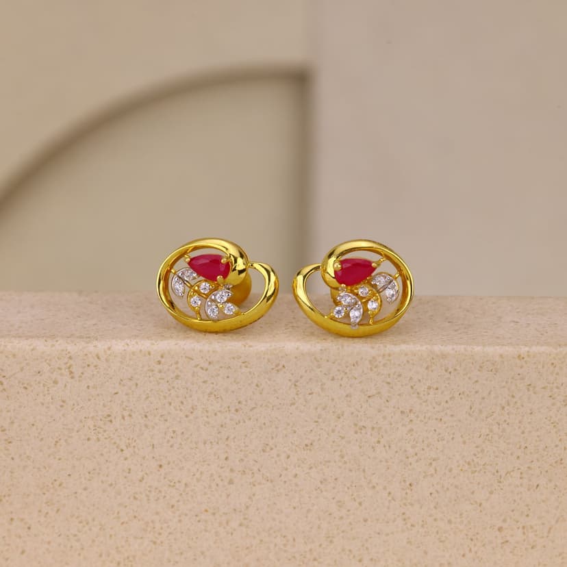 Viretta Open Oval Earrings 22KT