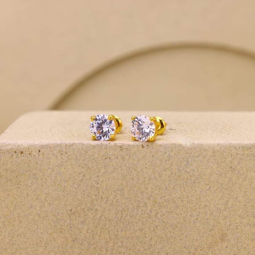 Bellarose Stud Earrings 22KT