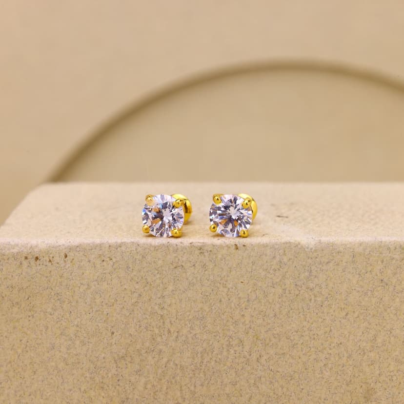 Velienne White Stud 22KT