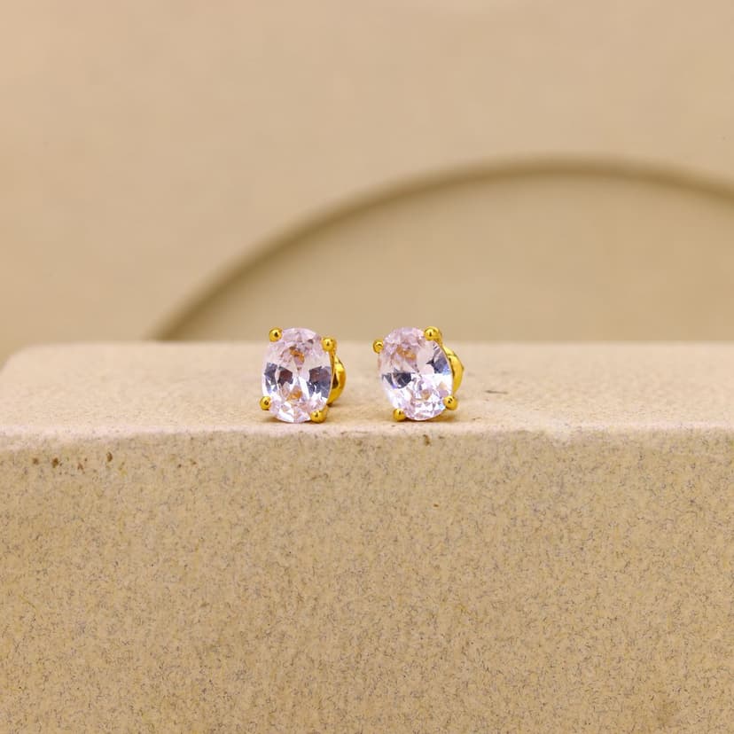 Mirevelle Oval Studs 22KT