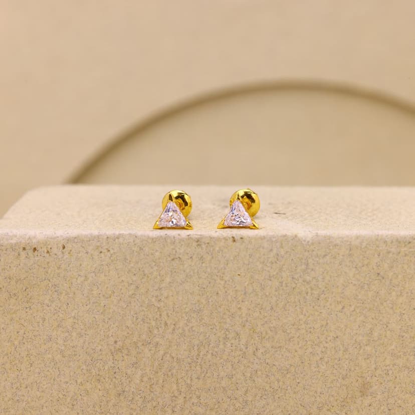 Elvique Geometric Studs 22KT