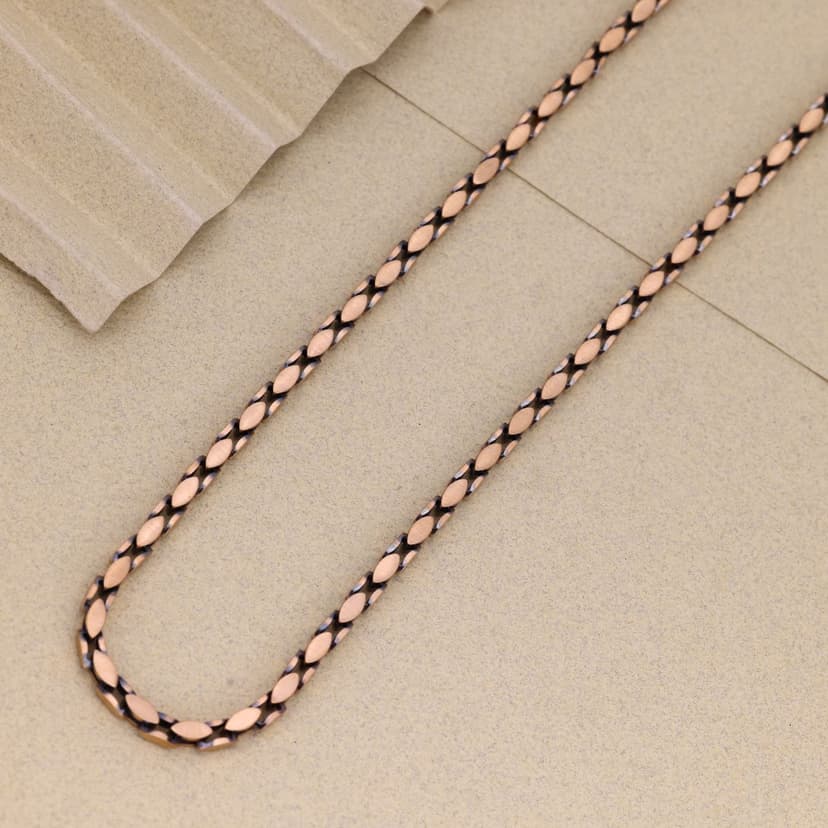 Korynth Edge-Profile Link Chain 18KT