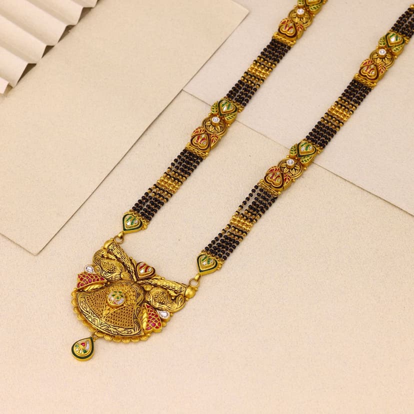 Hridayrekha Antique Mangalsutra 22KT