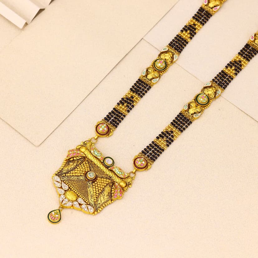 Patralekha Antique Mangalsutra 22KT