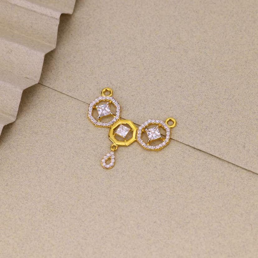 Azelune Princess Stone Mangalsutra Pendant 22KT