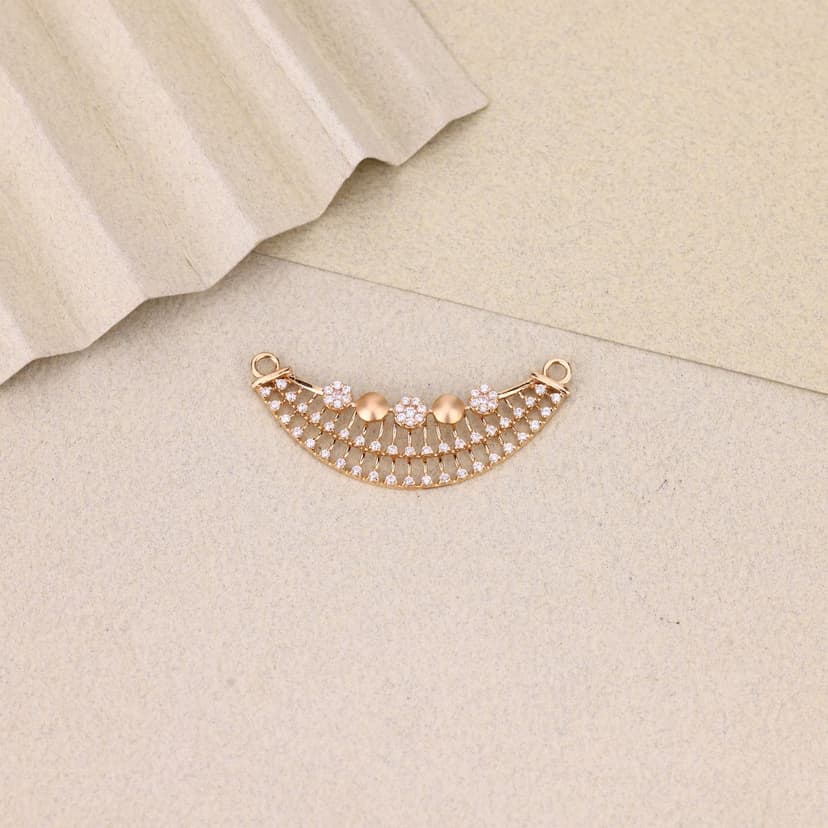 Cezelle Open Fan Mangalsutra Pendant 18KT