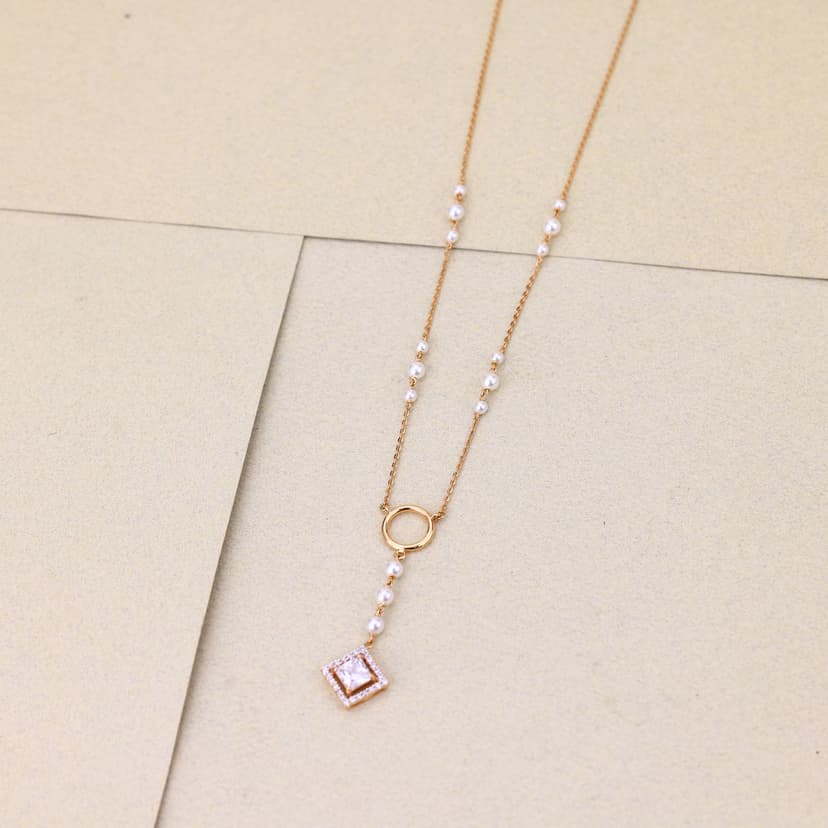 Arceline Circle Cascade Chain 18KT