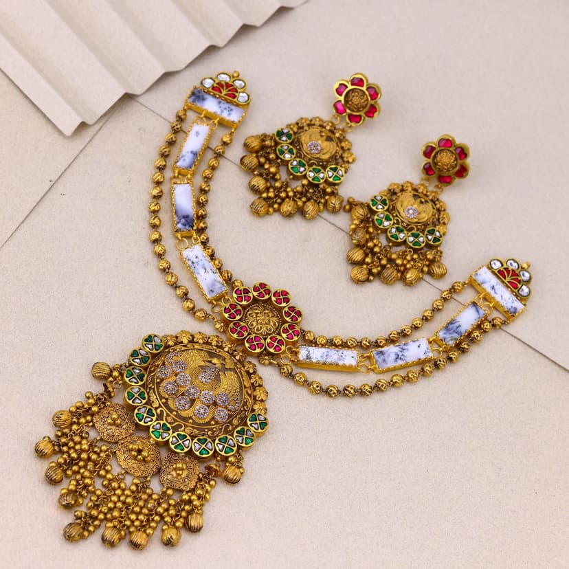 Kumudini Antique Necklace 22KT