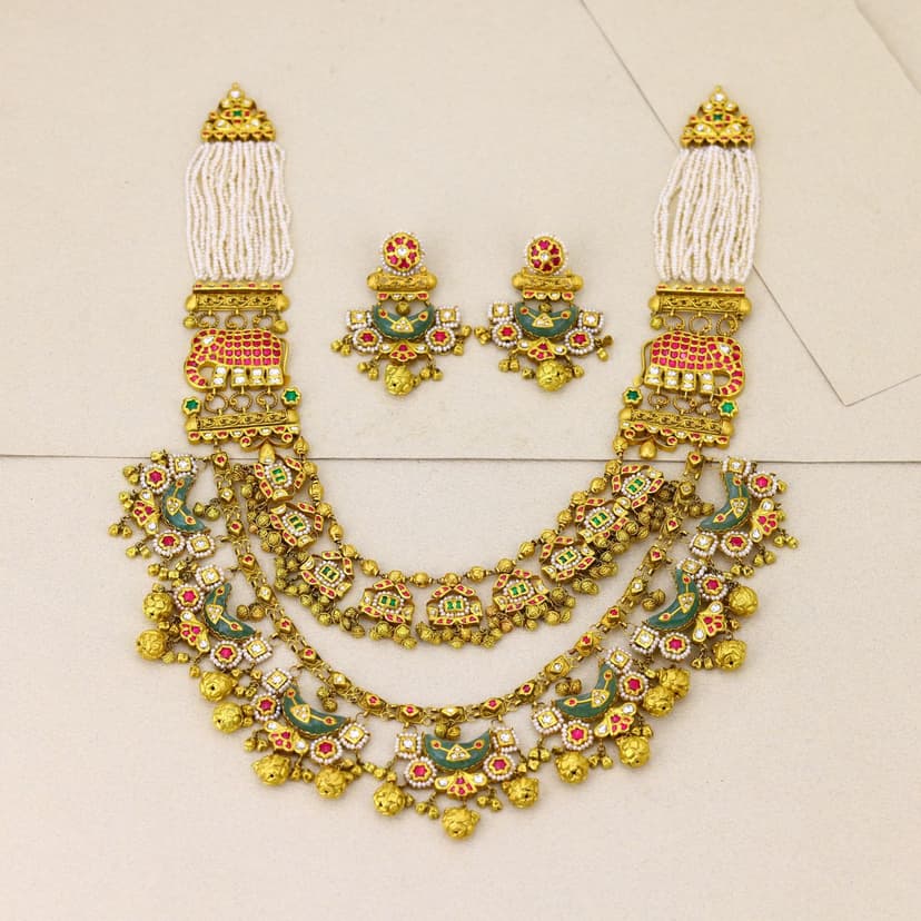 Gajavalli Heritage Necklace 22KT