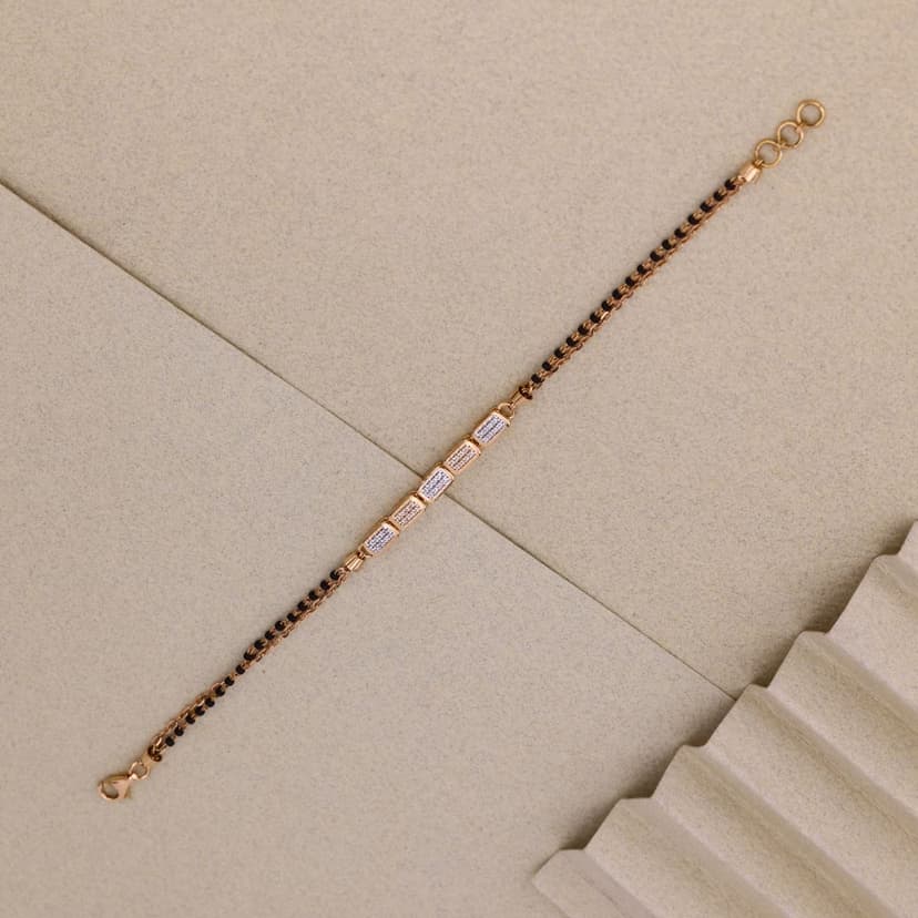 Rosquella Linkline Mangalsutra Bracelet 18KT