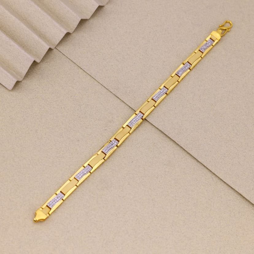 Drevion Bar Link Bracelet 22KT