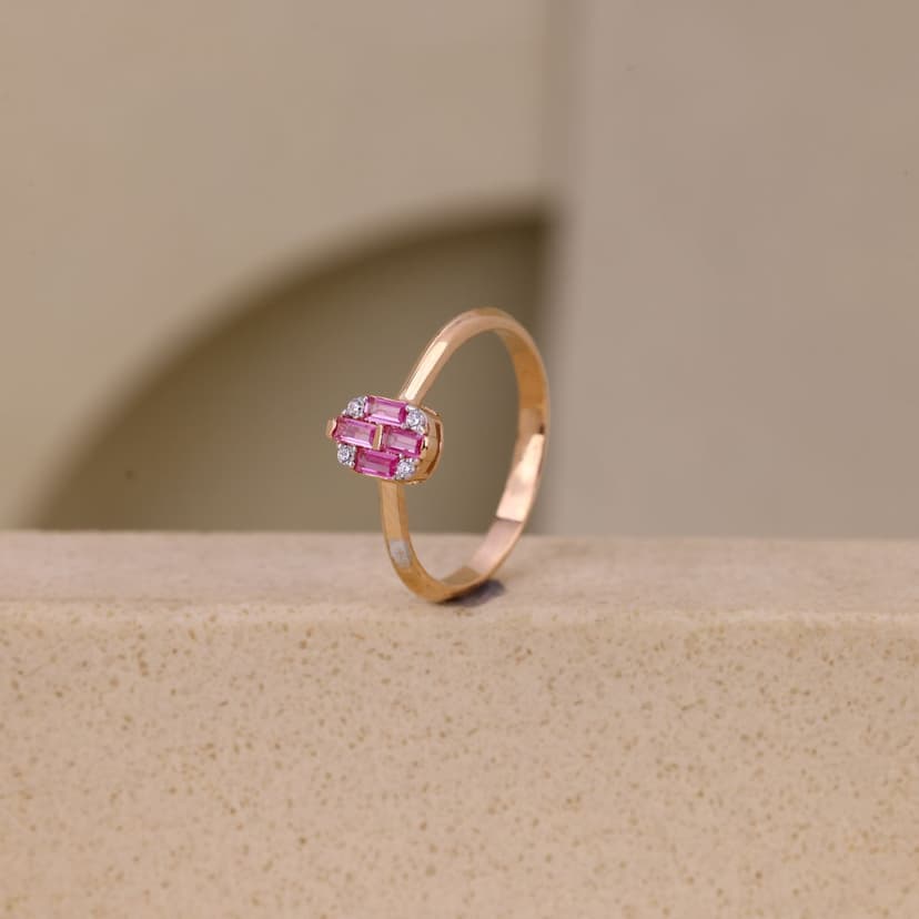 Elowyne Pink Ring 18KT