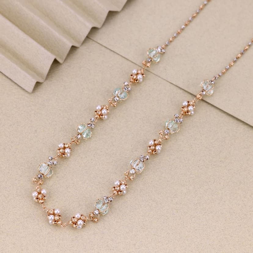 Calystra Pearl Accent Chain 18KT