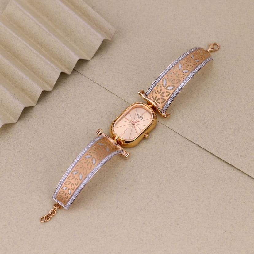 Elvarose Leaf Arc Watch 18KT