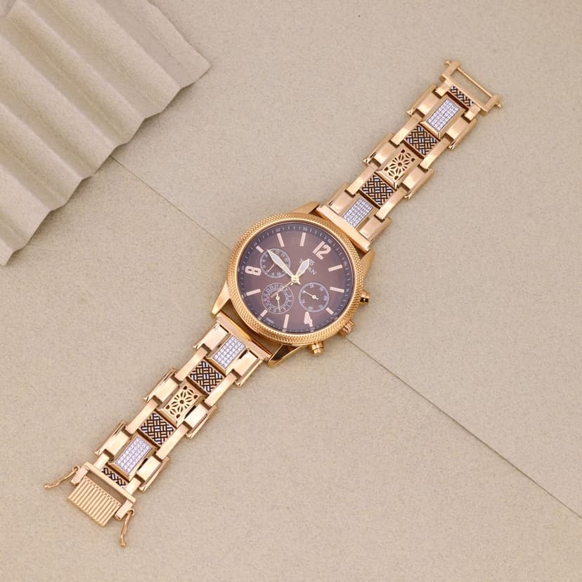 Kaevron Geometric Station Watch 18KT