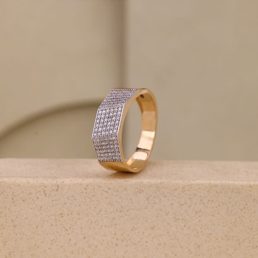 Vaelric Pavé Panel Ring 18KT