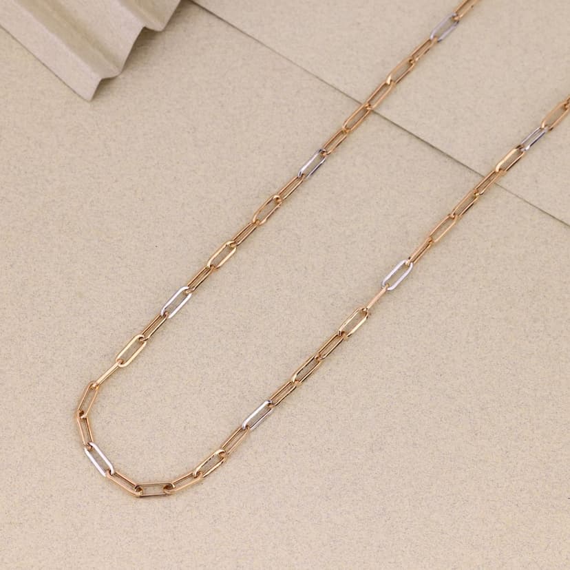 Aethric Paperclip Chain 18KT