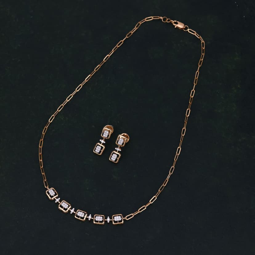 Trevoria Real Diamond Necklace  14KT