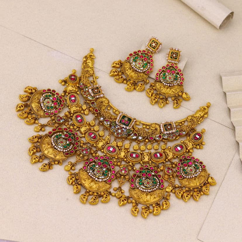 Rudramala Varnika Heritage Necklace 22KT