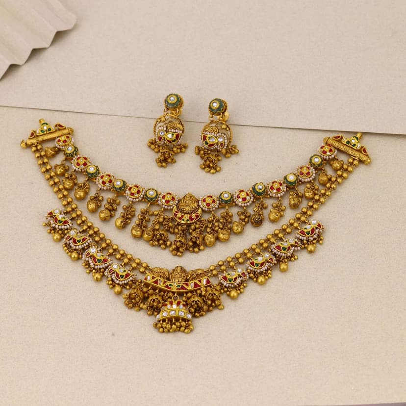 Mayurvanshi Heritage Necklace 22KT