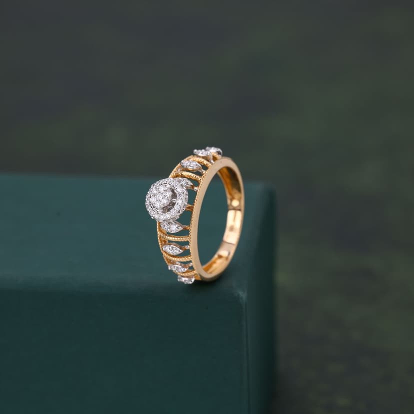 Trivex Real Diamond Ring 14KT
