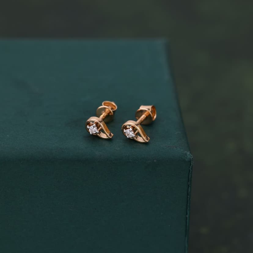 Elvara Real Diamond Earrings 14KT