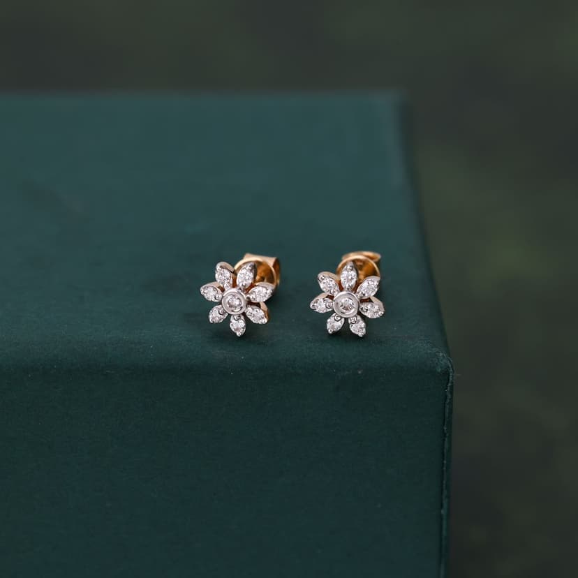 Daisira Real Diamond Earrings 14KT