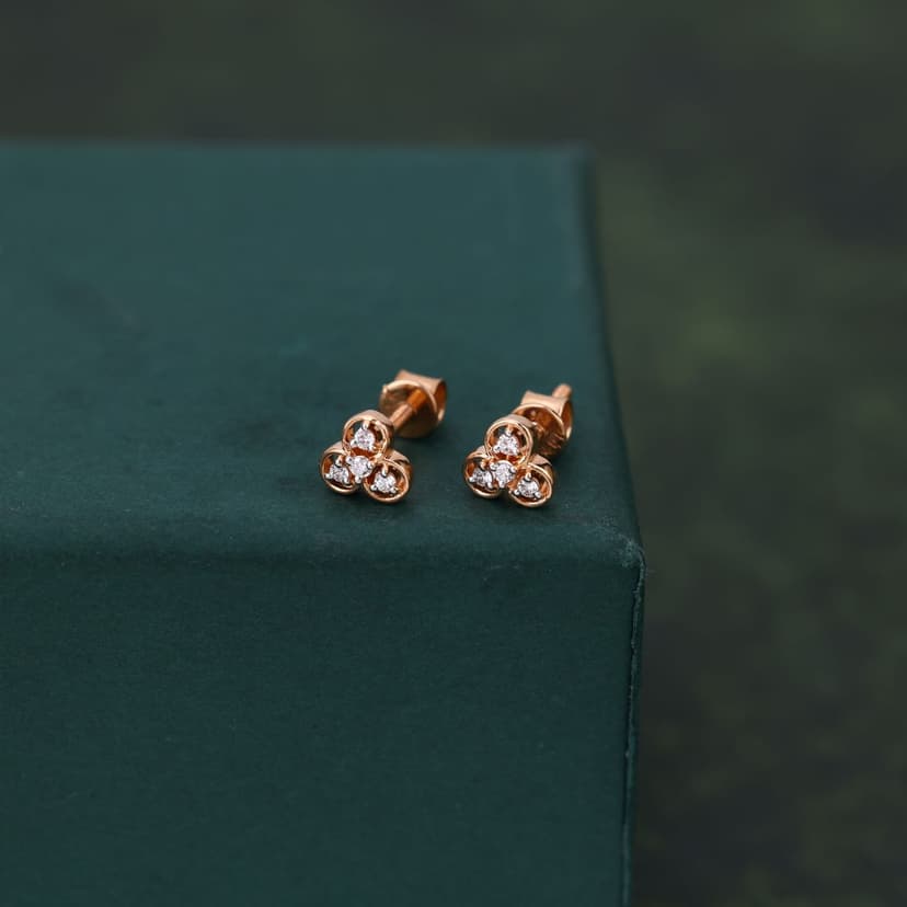 Merixa Real Diamond Earrings 14KT