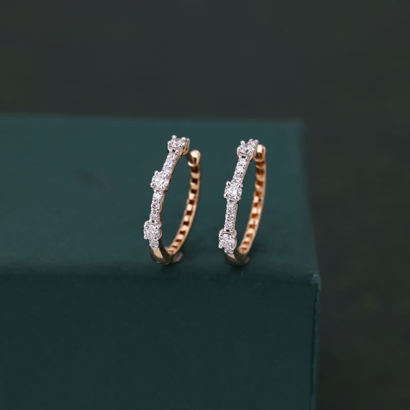 Trevon Real Diamond Earrings 14KT