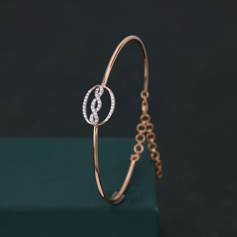 Invelora Real Diamond Kada 14KT