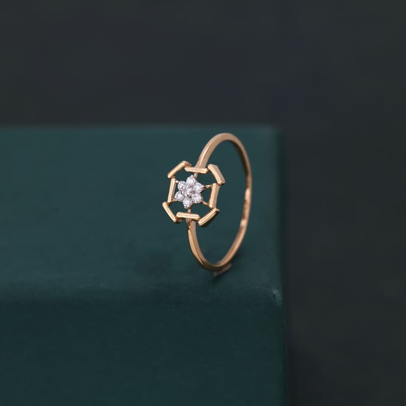 Hexavelle Real Diamond Ring 14KT