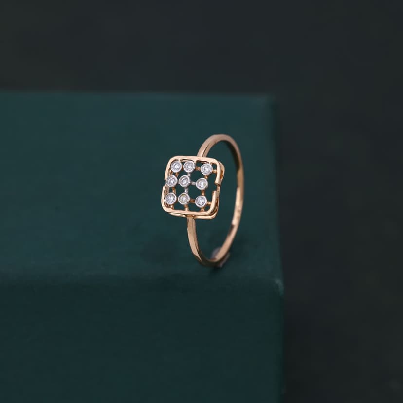 Lattoria Real Diamond Ring 14KT